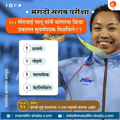 मीराबाई चानू यांनी कोणत्या क्रीडा प्रकारात सुवर्णपदक मिळवले ?