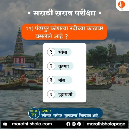 Marathi Sarav Pariksha | मराठी सराव परीक्षा