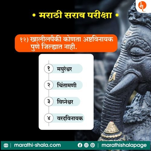 मराठी सराव परीक्षा | Marathi Sarav Pariksha