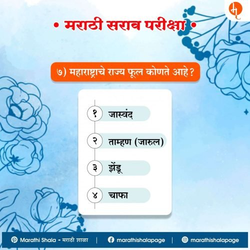 मराठी सराव परीक्षा